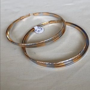 18 k gold filled hoops